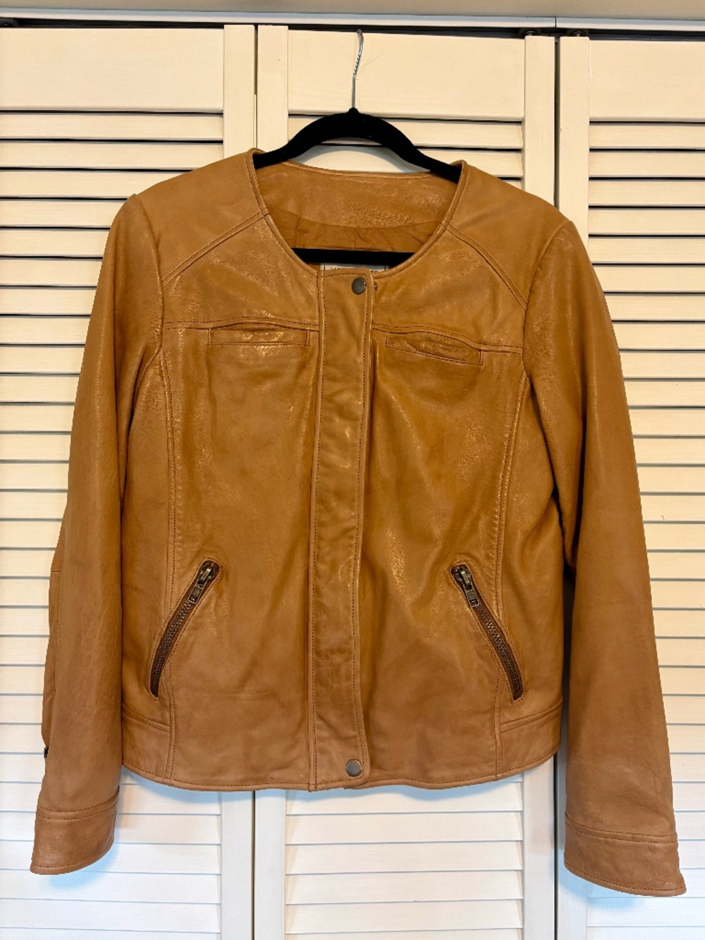 Lucky Brand Collarless Moro Jacket Size M